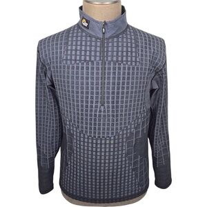 LOWE ALPINE- Warm Zone Pullover Quarter-Zip Men's Large- Charcoal Gray